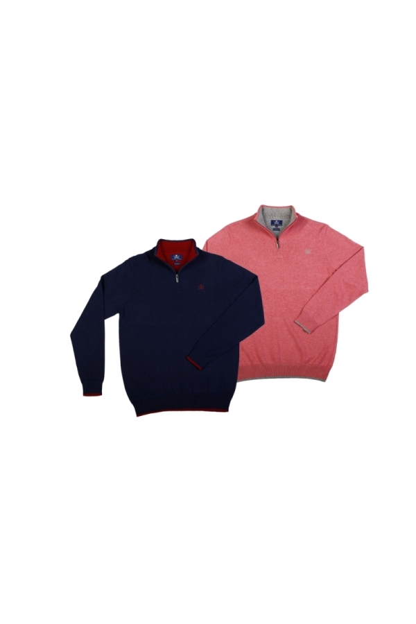 Pack 2 Jerseys Crema Hombre The Time Of Bocha PI1PK.JE Ocean-Rosa