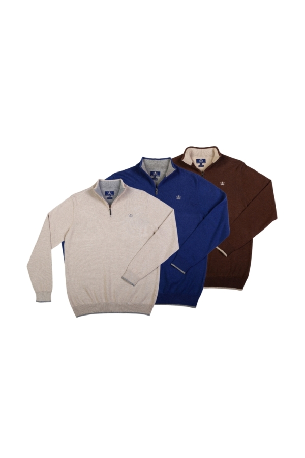 Pack 3 Jerseys Crema Hombre The Time Of Bocha PI1PK.JE Arena-Azul-Marron