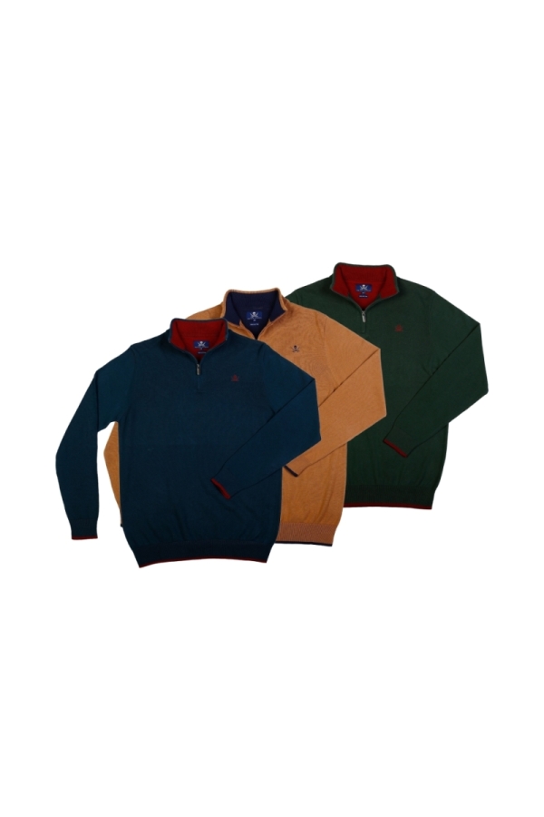 Pack 3 Jerseys Crema Hombre The Time Of Bocha PI1PK.JE Ocean-Camel-V.Bot