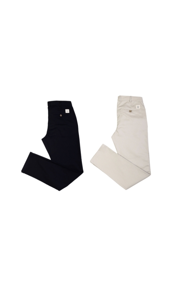 Pack 2 Pantalones Chino Hombre The Time Of Bocha PI1PK.PCH Marino-Beig