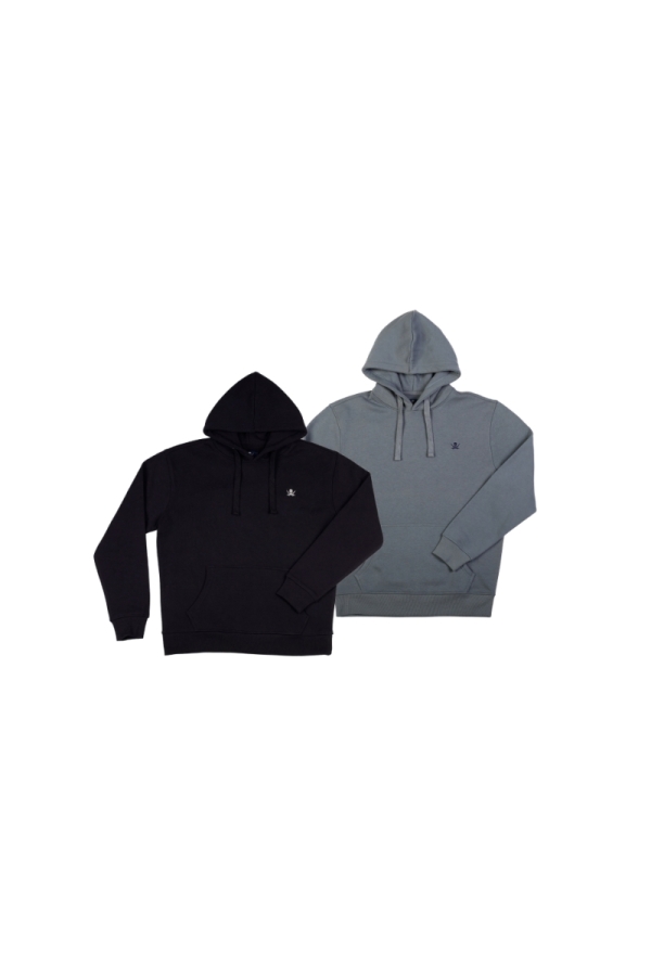 Pack 2 Sudaderas Capucha Hombre The Time Of Bocha PI1PK.SUD Negro-Azul.Sur