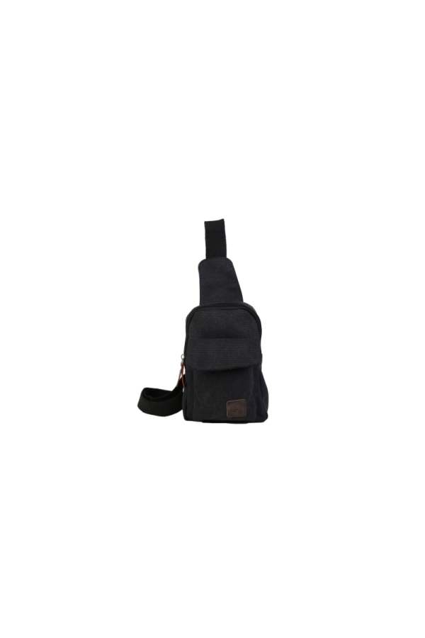 Mochila Bandolera Hombre The Time Of Bocha QV1MBAND Negro