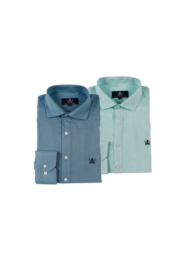 Pack 2 Camisas Poleras Hombre The Time Of Bocha QV1PK.CS 604-611