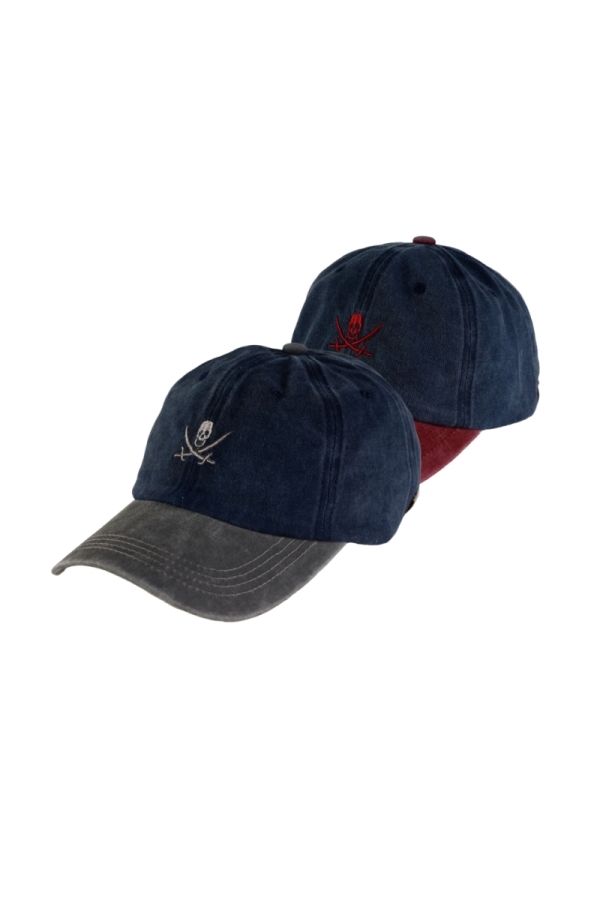 Pack 2 Gorras Bico Hombre The Time Of Bocha QV1PK.GORRA Gris-Rojo