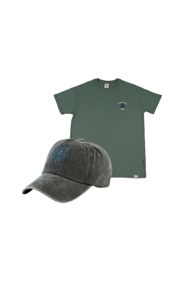 Pack Gorra Y Camiseta Hombre The Time Of Bocha QV1PK.GOCM Verde-Verde