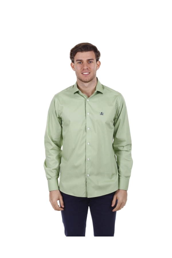 Camisa Gabardina Hombre The Time Of Bocha PV1GAB Verde