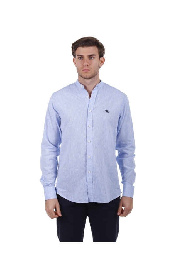 Camisa Mao Hombre The Time Of Bocha PV1MAO Celeste