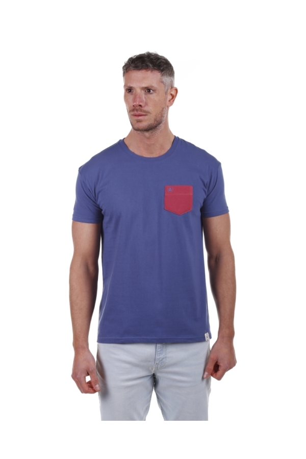 Camiseta Bolsillo Hombre The Time Of Bocha PV1CBOLSILLO Denim