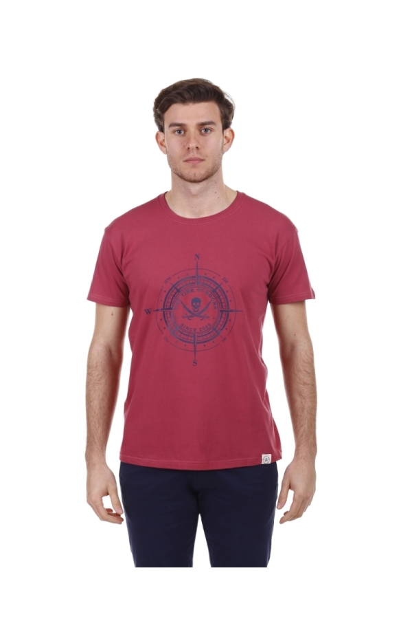 Camiseta Cardinal Hombre The Time Of Bocha PV1CCARDINAL Burdeos