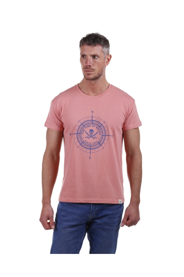 Camiseta Cardinal Hombre The Time Of Bocha PV1CCARDINAL Rosa