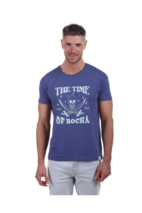 Camiseta Cartoon Hombre The Time Of Bocha PV1CCARTOON Denim