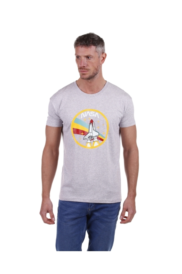 Camiseta Nasa Hombre The Time Of Bocha PV1CNASA Gris