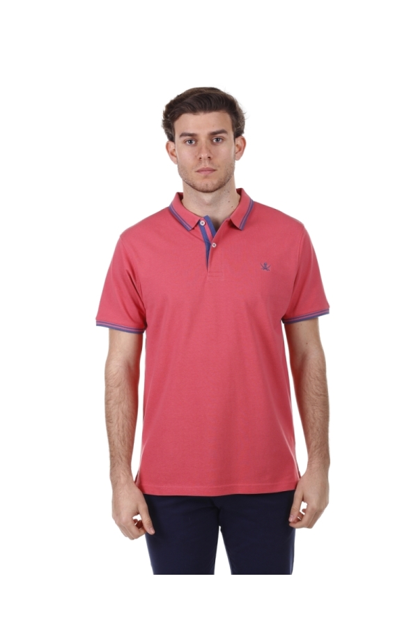 Polo Pirata 2 Hombre The Time Of Bocha PV1PSTRIP Coral