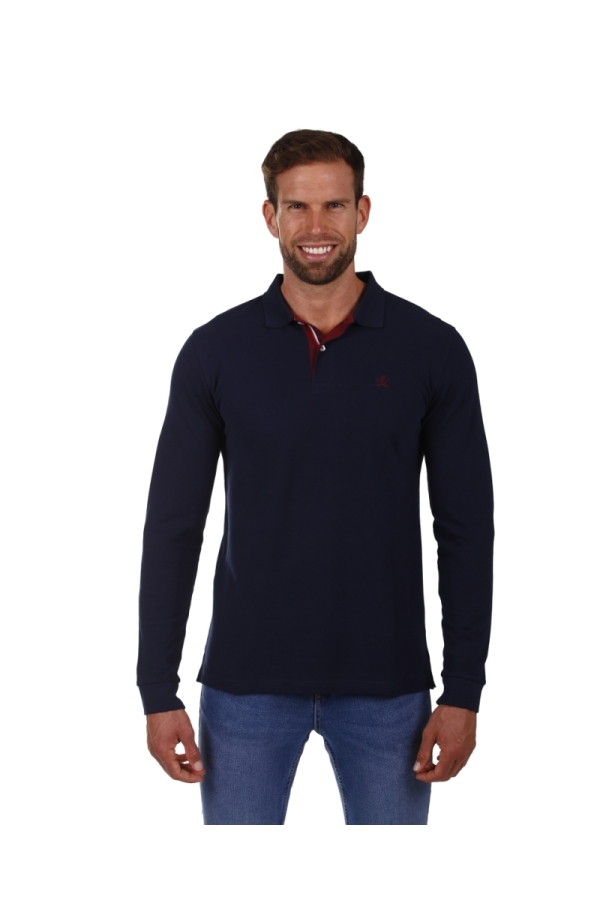 Polo Basic M/L Hombre The Time Of Bocha PI1PPOLO Marino