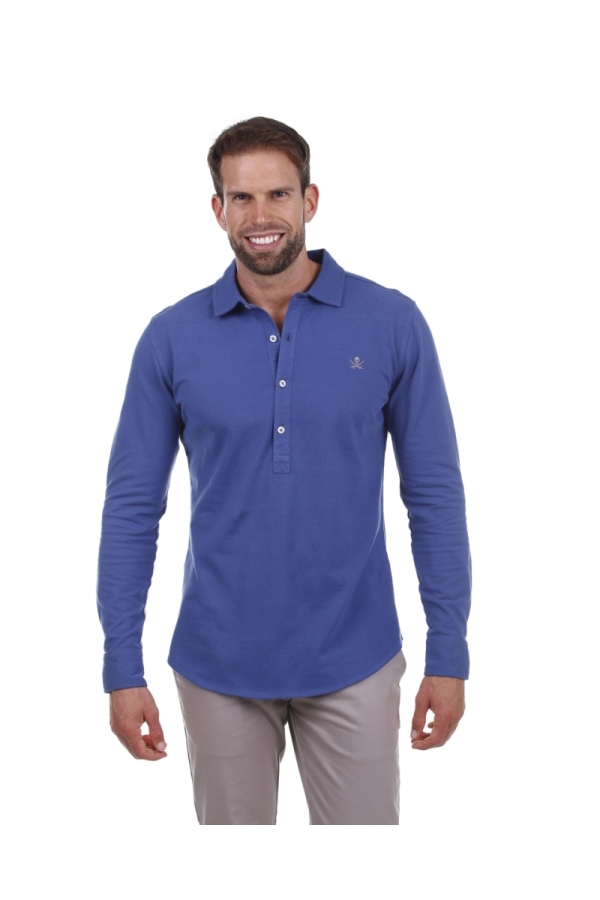 Polo Camisero Hombre The Time Of Bocha PI1PCAMI Denim