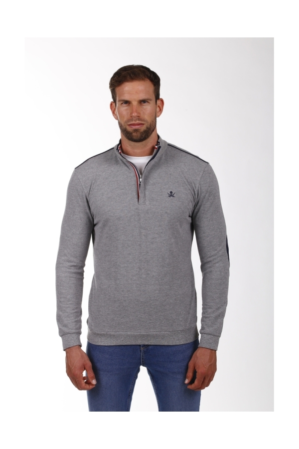 Polo Hierro M/L Hombre The Time Of Bocha PI1PHIERRO Gris