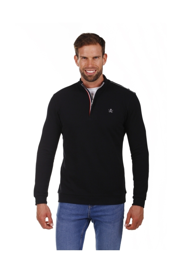 Polo Hierro M/L Hombre The Time Of Bocha PI1PHIERRO Negro