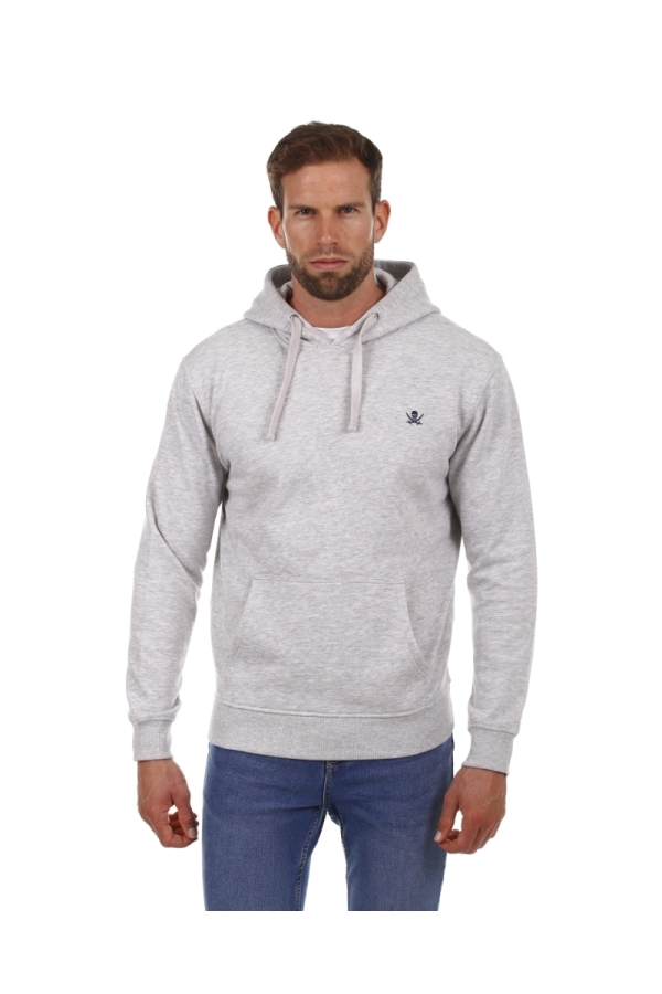 Sudadera Canguro Hombre The Time Of Bocha PI1SCANGU Gris