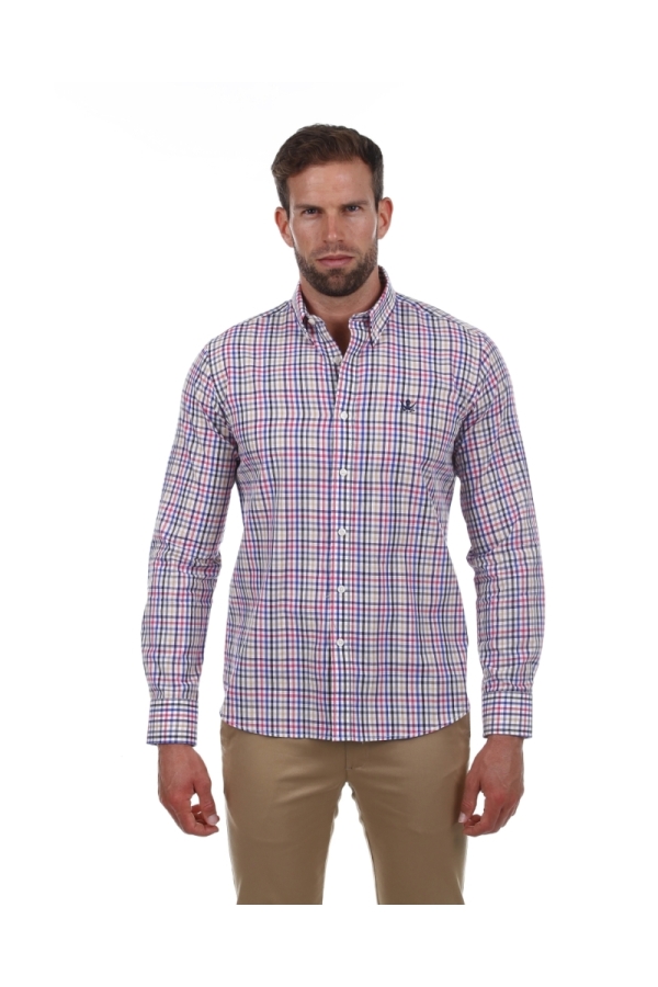 Camisa Algodón Hombre The Time Of Bocha PI1COT Blanco