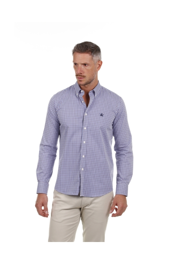 Camisa Algodón Hombre The Time Of Bocha PI1COT Blanco