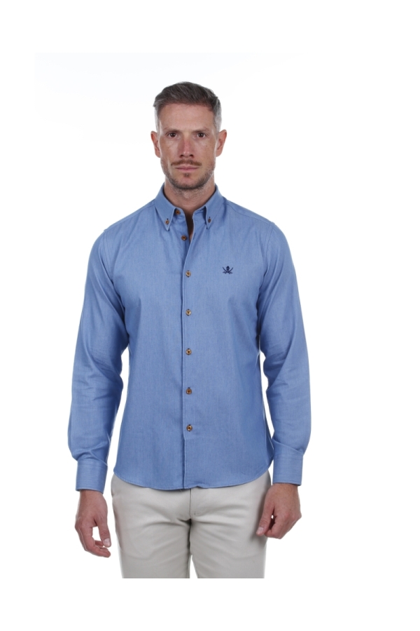 Camisa Jeans Hombre The Time Of Bocha PI1JEANS Azul