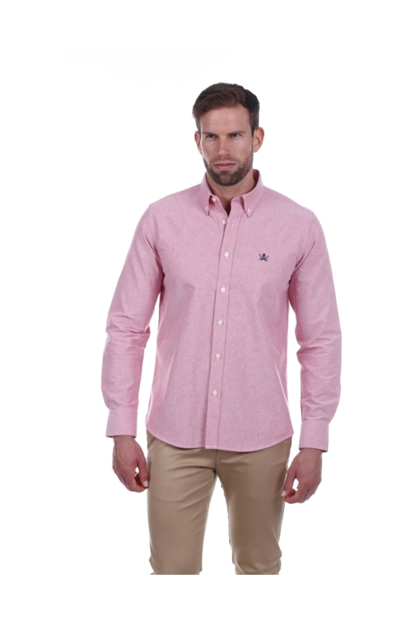 Camisa Oxford Hombre The Time Of Bocha PI1OXF Rosa