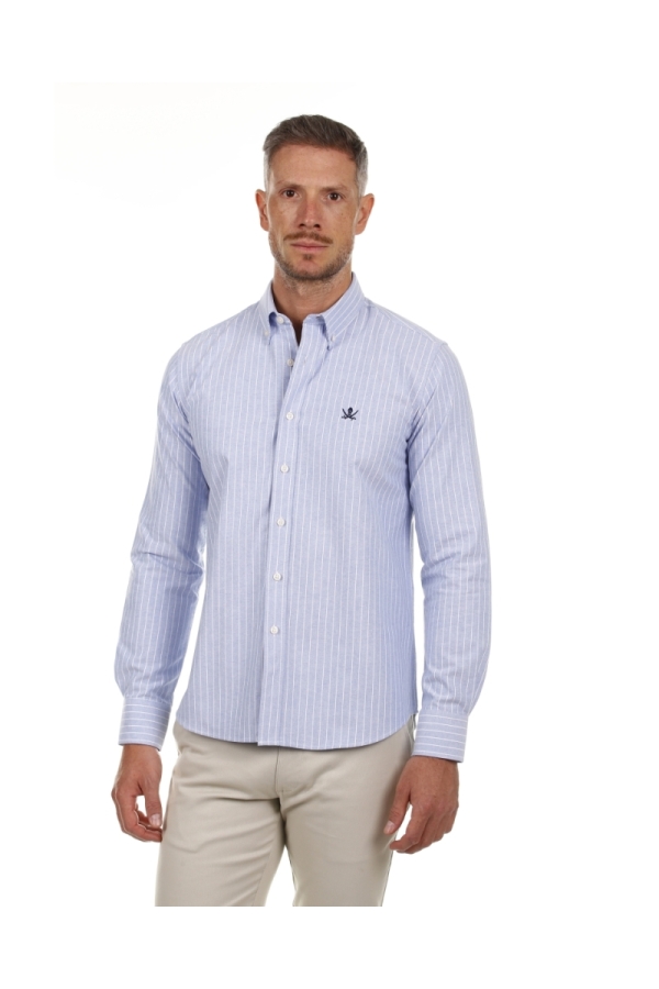 Camisa Oxford Hombre The Time Of Bocha PI1OXF Marino